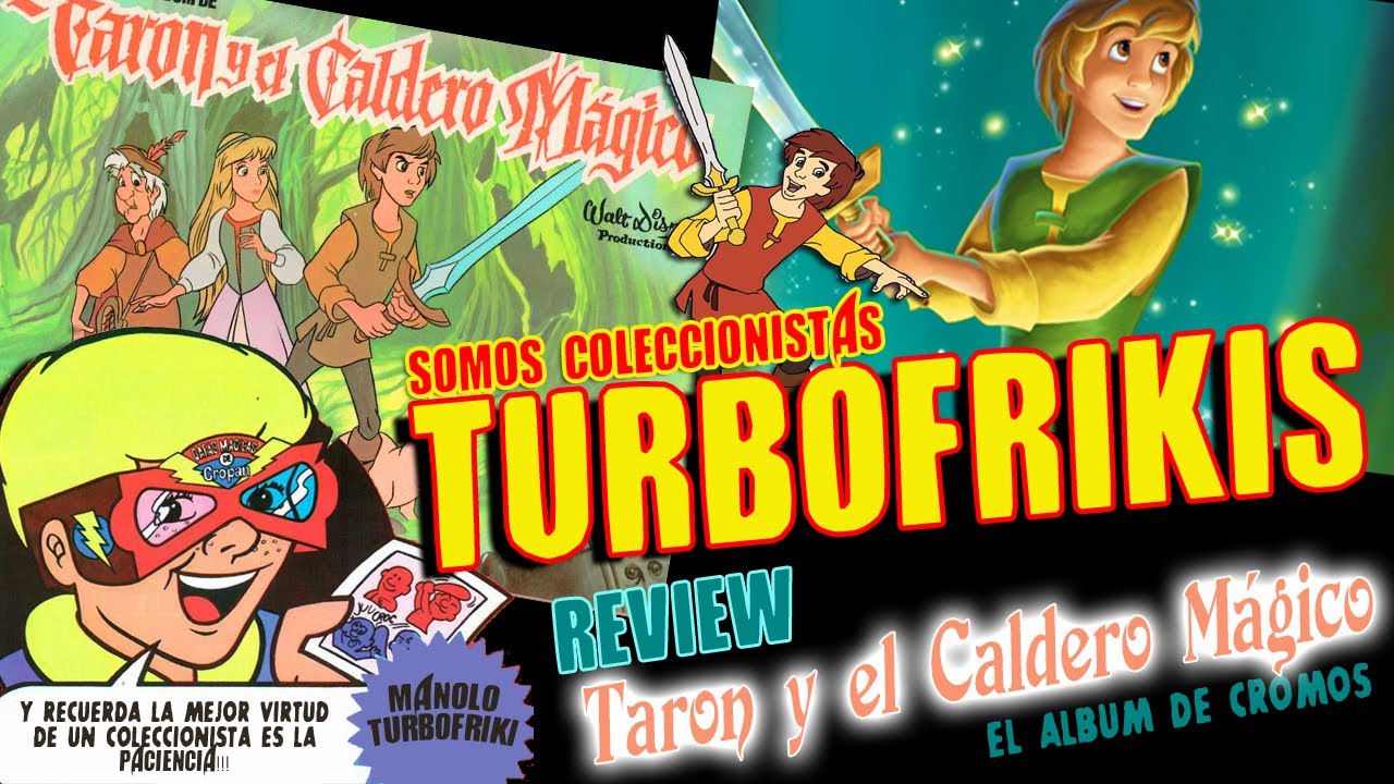 Destripando el álbum de cromos de Taron y el caldero mágico