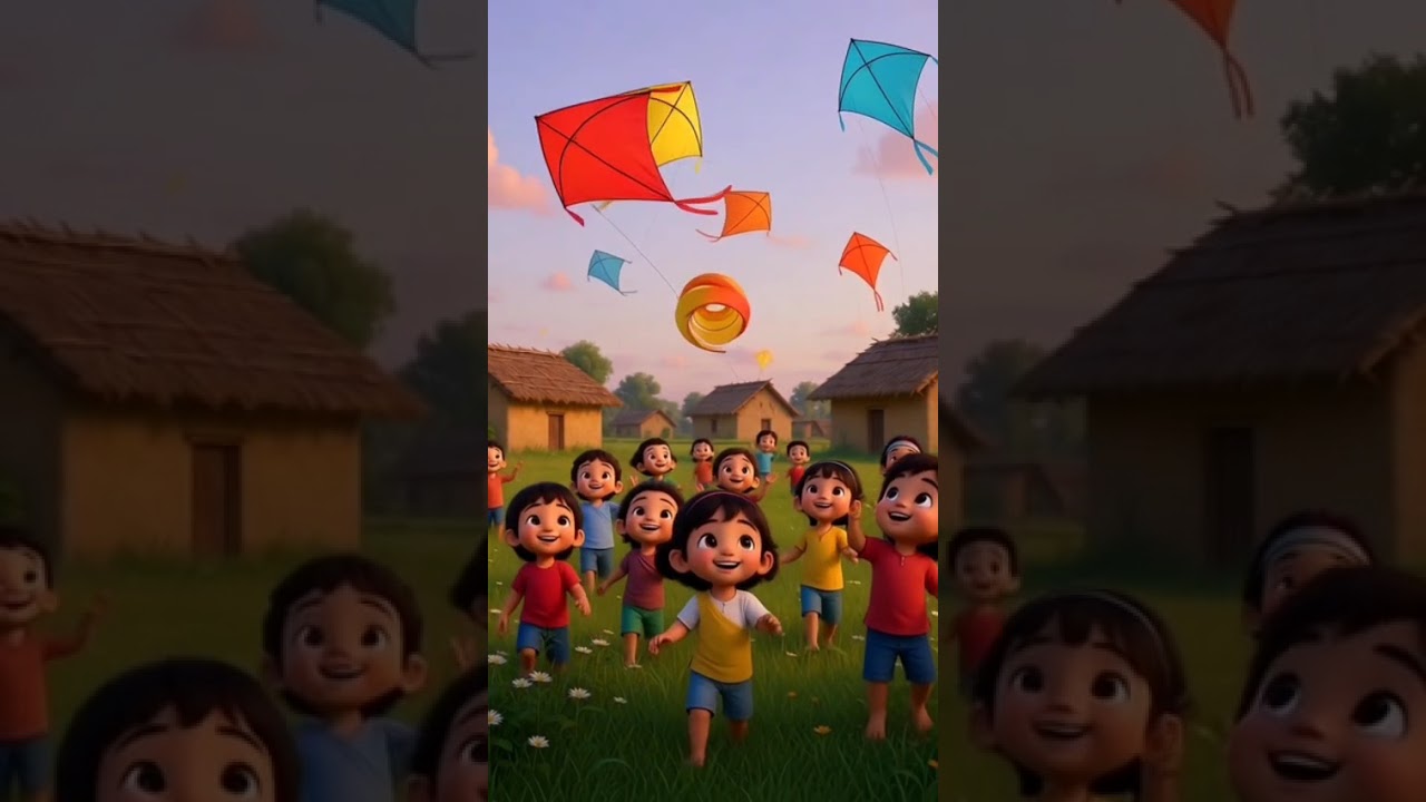 “Fly Fly Kite 🪁 | Happy Sankranthi Song for Kids 🌾”