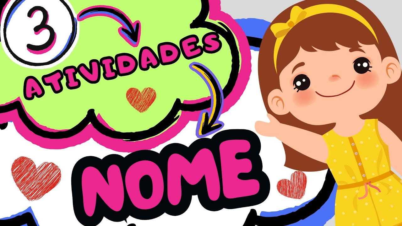 🔴3 ATIVIDADES FÁCEIS para trabalhar o NOME | Educação Infantil