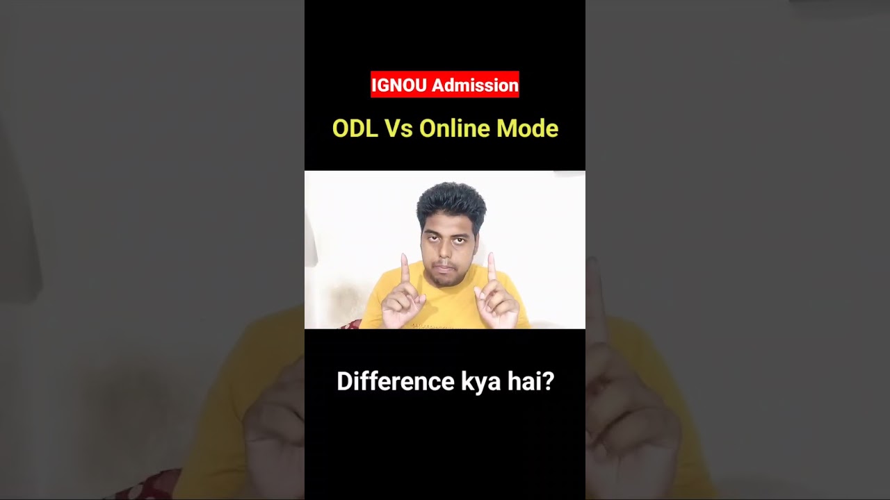 IGNOU Admission ODL Vs Online Mode | IGNOU Admission 2025 #ignou #ignouadmission2025 #ignouupdates