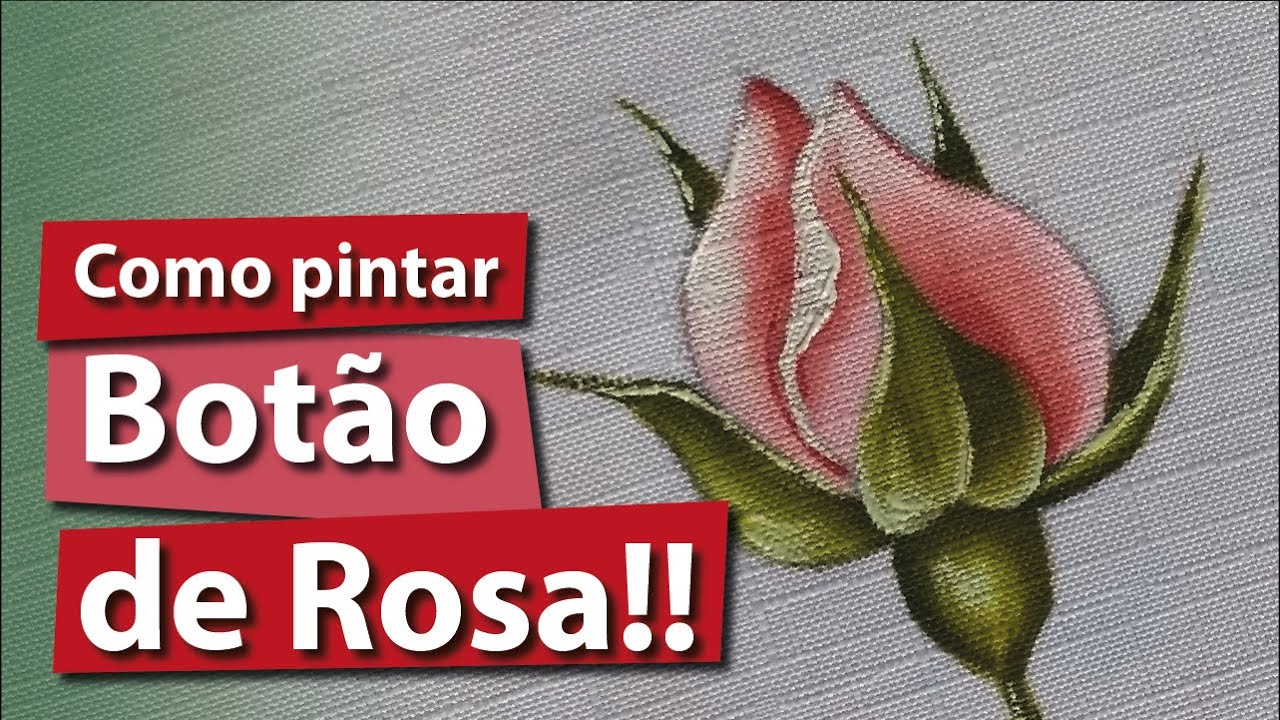 Detalhe 13 - Como pintar um Botão de Rosa?
