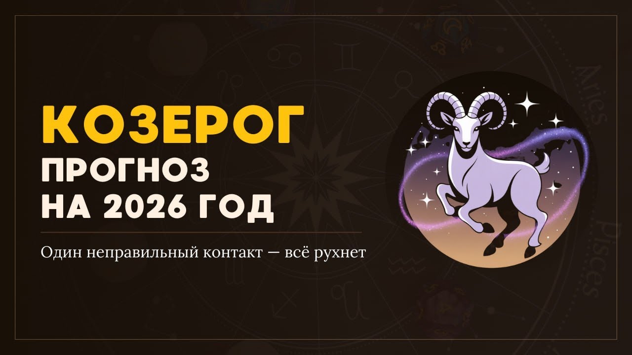 ПРОГНОЗ 2026 для КОЗЕРОГОВ ♑️ | Три волны года. Партнёр принесёт деньги