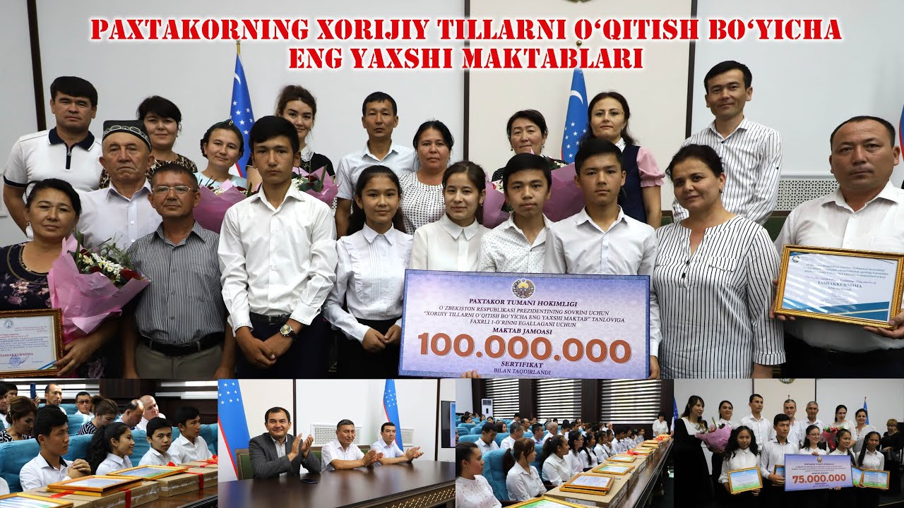 PAXTAKORNING XORIJIY TILLARNI O‘QITISH BO‘YICHA ENG YAXSHI MAKTABLARI