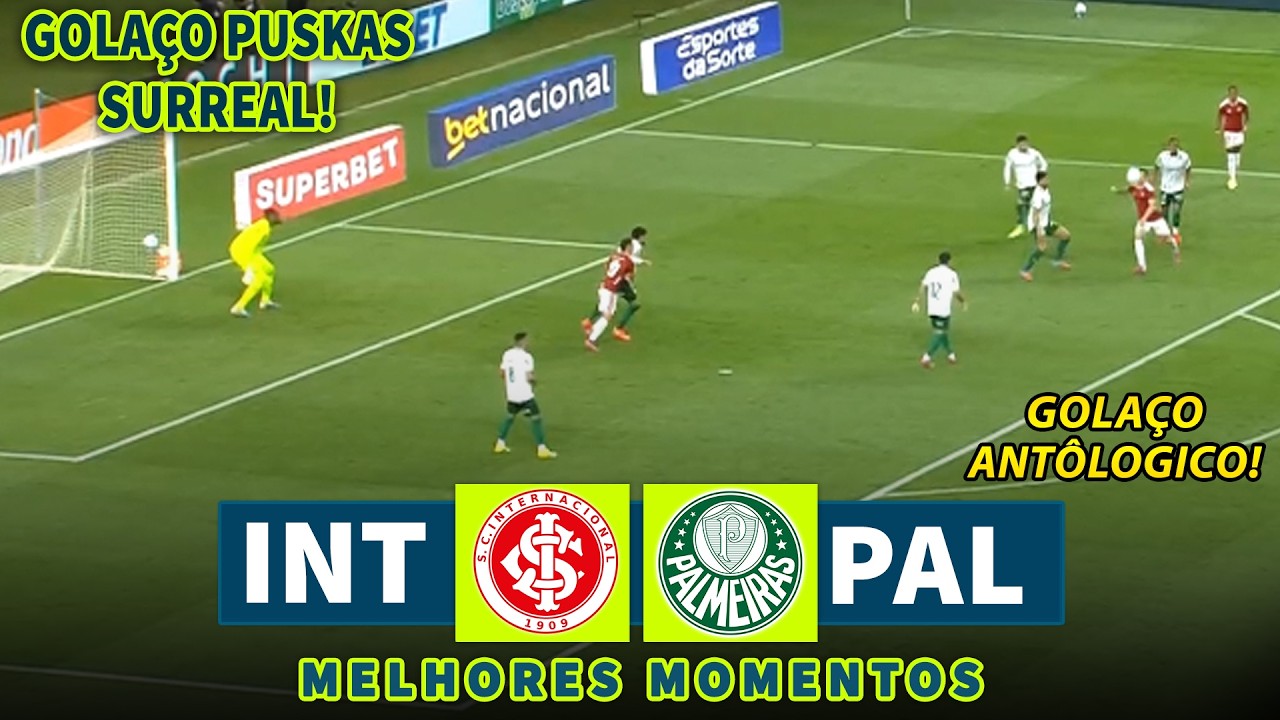 GOLAÇO PUSKAS SURREAL | Internacional x Palmeiras | Melhores Momentos | 12/02/2026