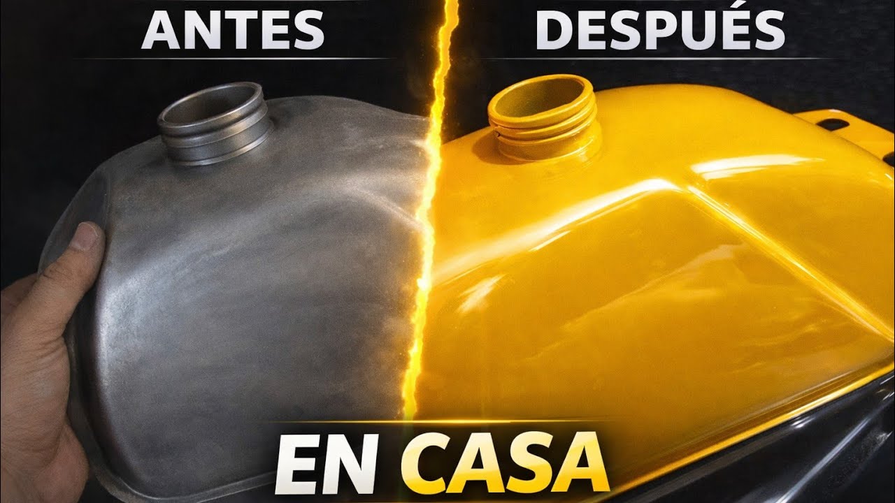 Como Pintar un Tanque de Moto en casa paso a paso 