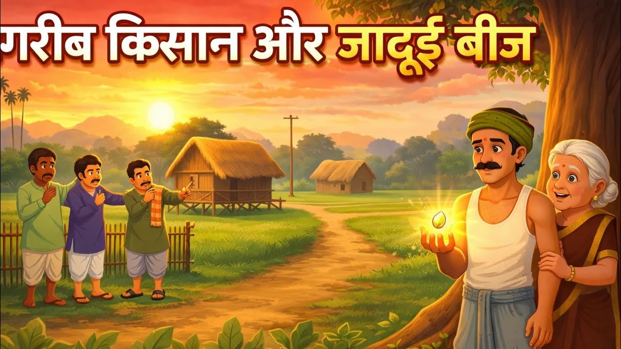 गरीब किसान और जादुई बीज | Poor Farmer & The Magic Seed Story | Hindi Moral Story