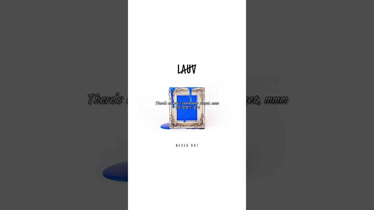 널 사랑한 순간부터 넌 내게 유일했어 Lauv - never not [가사/발음/한글자막]