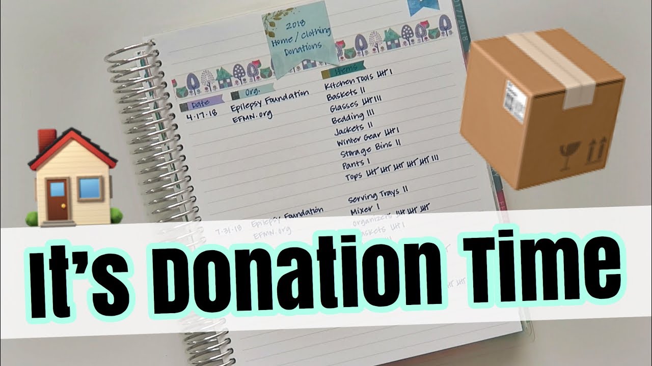 Donation Tracking 2018 | #ECLifePlanner