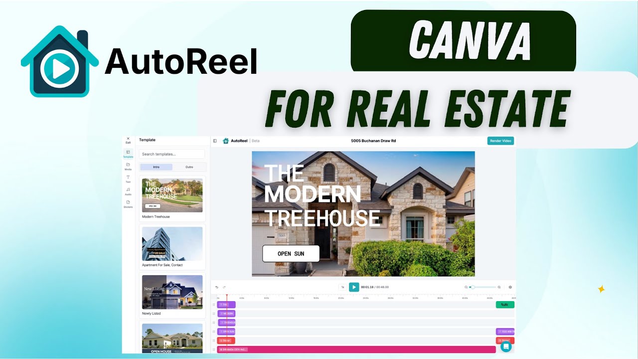 Autoreel Studio: Built In Video Editor (Canva for Real Estate)