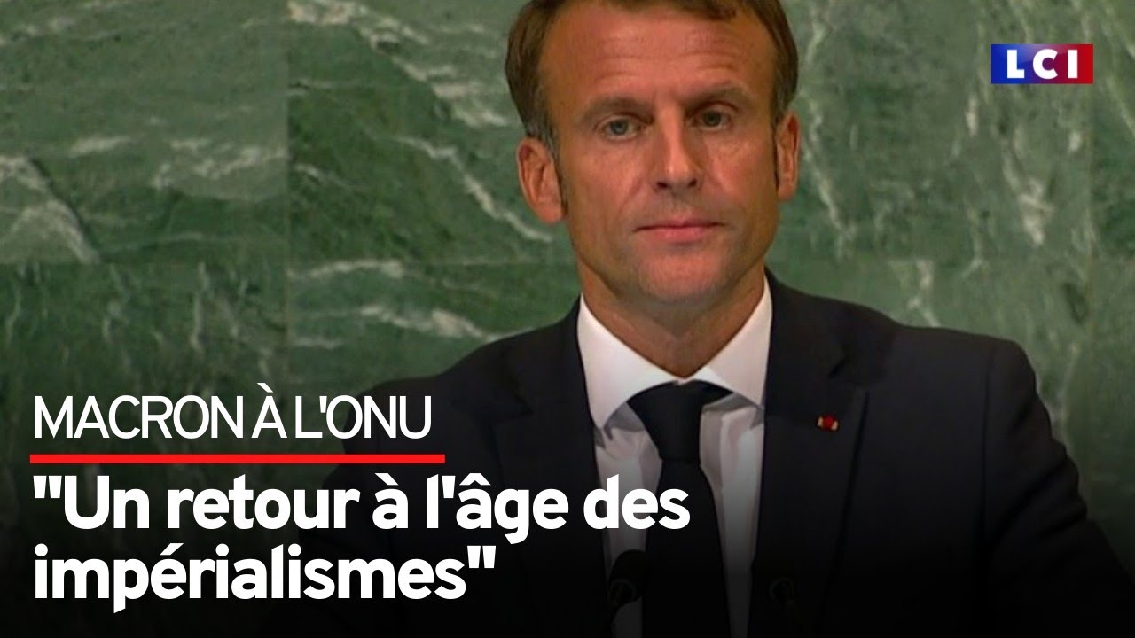 Emmanuel Macron s'adresse à l'Assemblée générale de l'ONU
