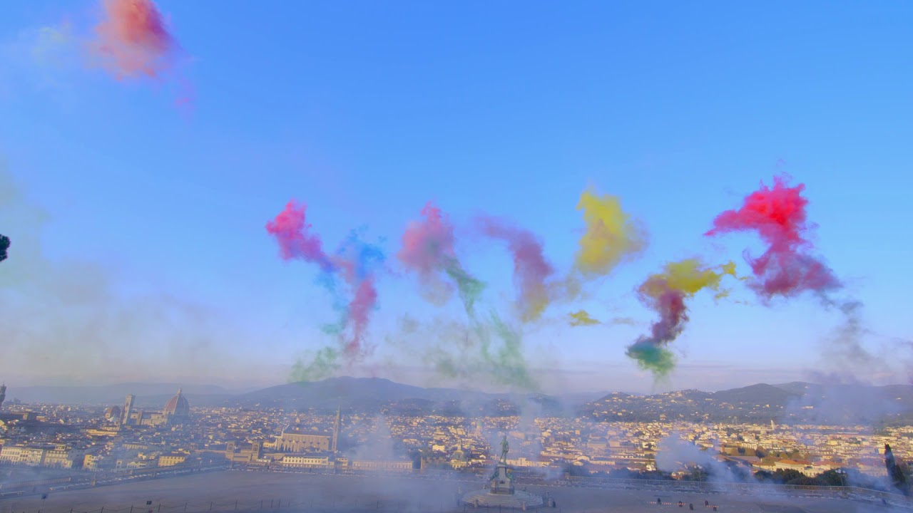 Cai Guo-Qiang, City of Flowers in the Sky - Firenze 2018