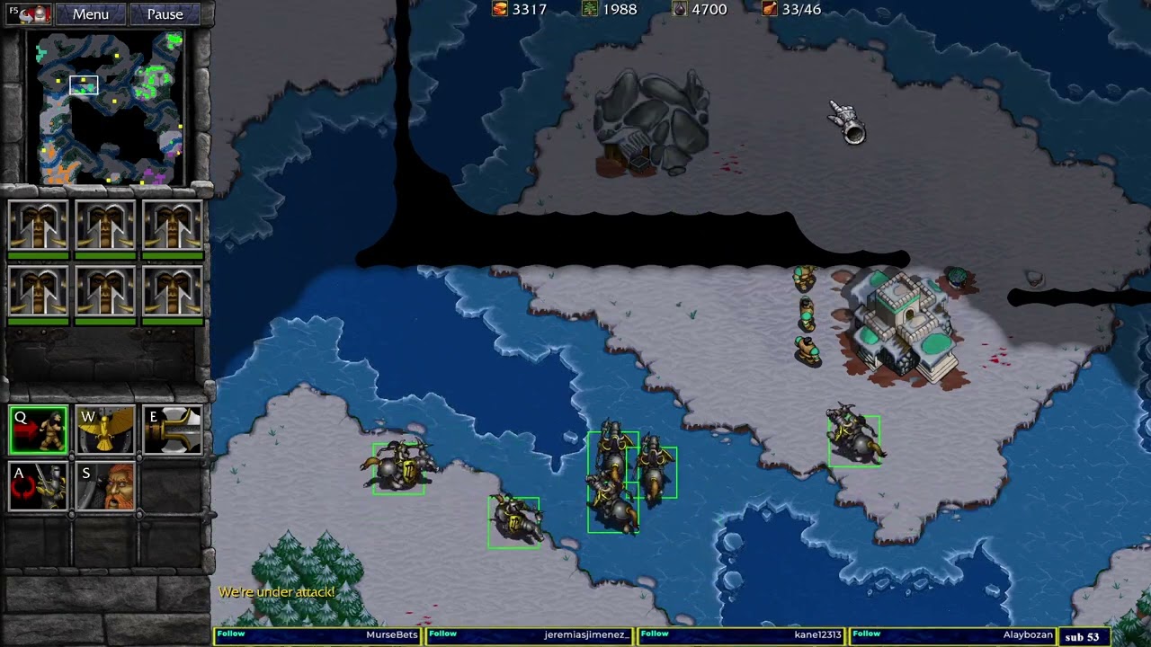 Warcraft 2 Remastered Bridge To Bridge Combat 2v2