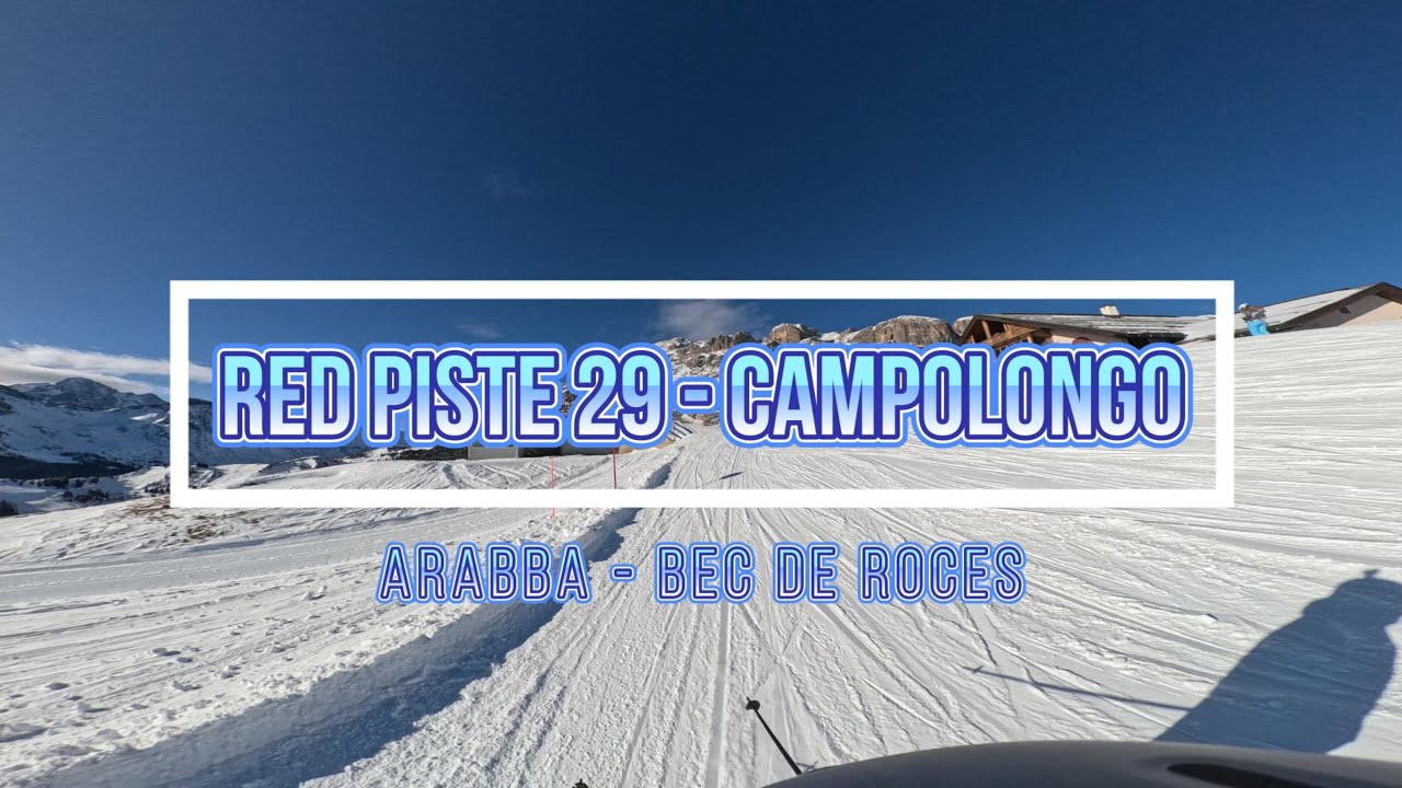 Arabba - slope 29 Campolongo 96km/h R+F cam