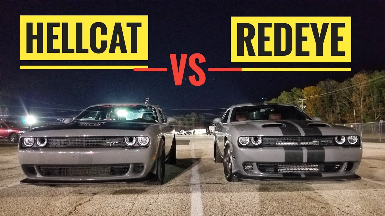 USED HELLCAT vs REDEYE DODGE ULTIMATE DRAG RACE