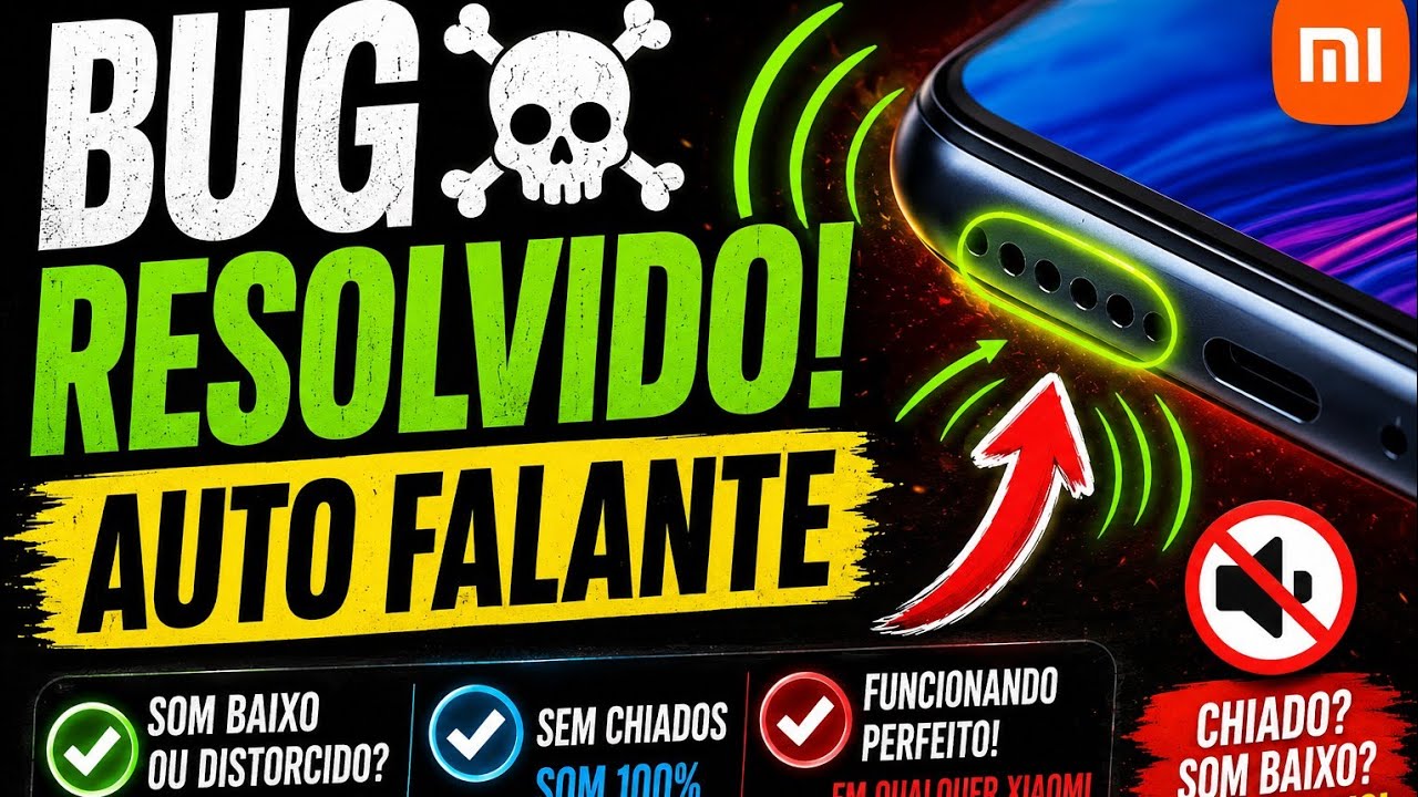 BUG RESOLVIDO ☠️ NO AUTO FALANTE 🔇DO XIAOMI REDMI NOTE 13!✅
