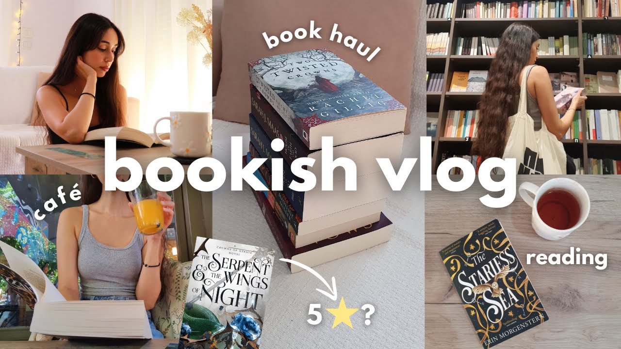 doing book stuff 📚🎧 bookstore vlog, book haul & new favorite fantasy series