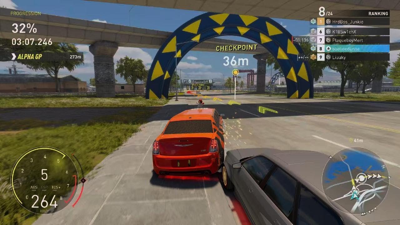 THE CREW MOTORFEST limo race and a W, GG🎉🥰😍💯🔥👍😎🥂