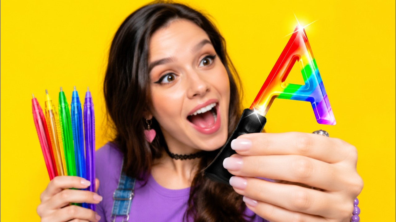 FACILI TRUCCHETTI PER LA SCUOLA || Idee fai da te e creazioni divertenti Su 123 GO! GOLD