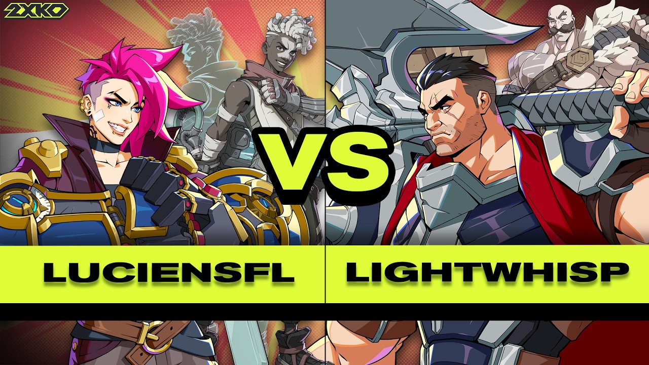 2XKO – LucienSFL vs LightWhisp – Vi/Ekko vs Darius/Braum – High Level Gameplay