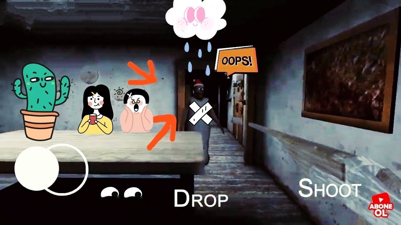 Funny moments in Granny the horror game || comik dublaj