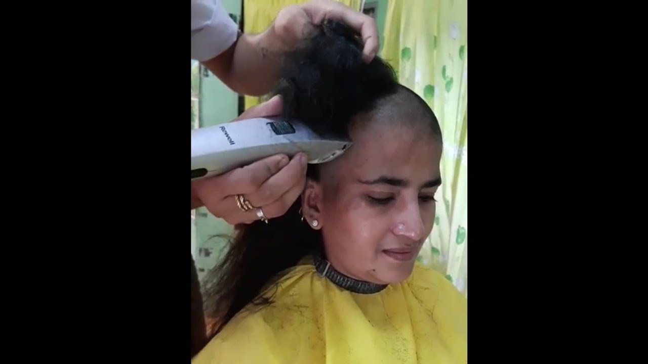 beautiful girl headshave