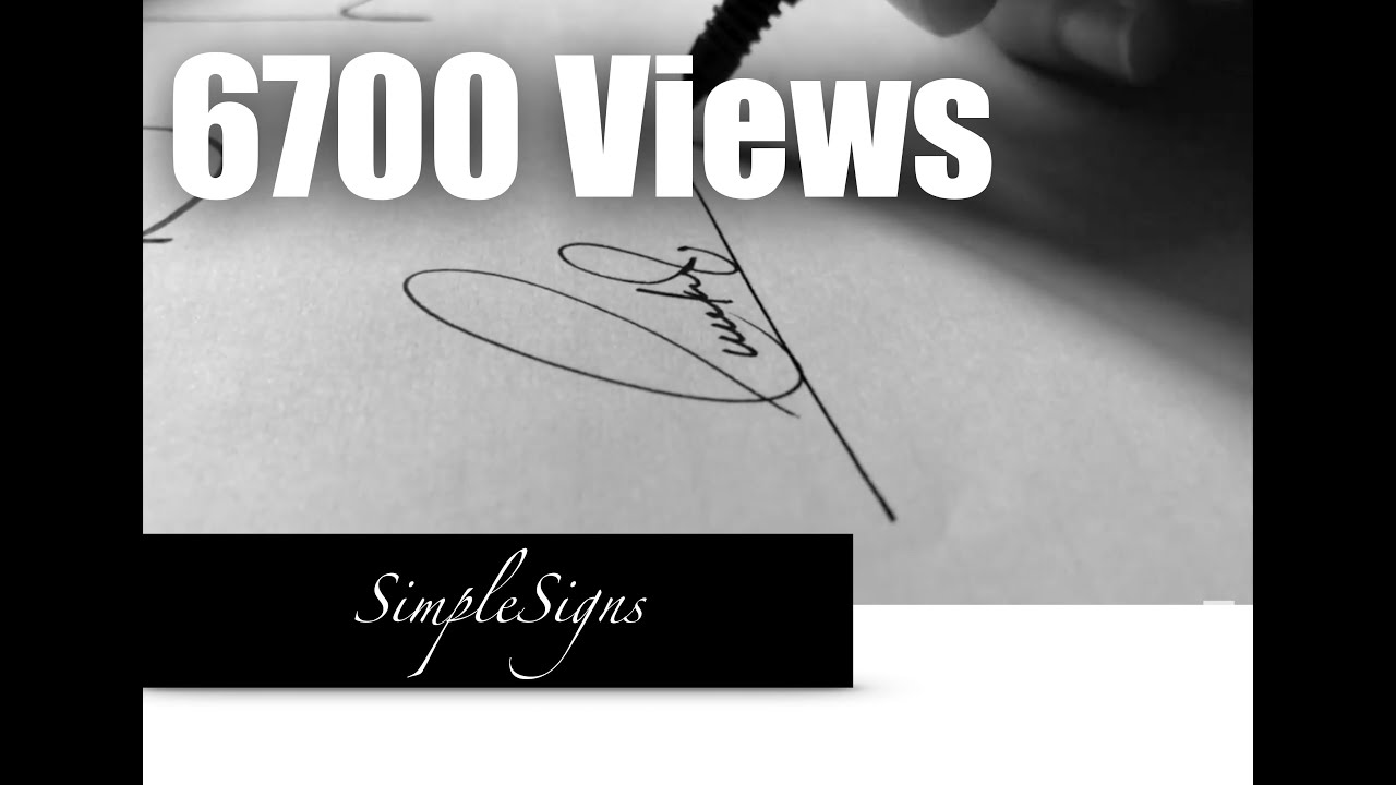 Draw a Stylish Signature starting with letter 