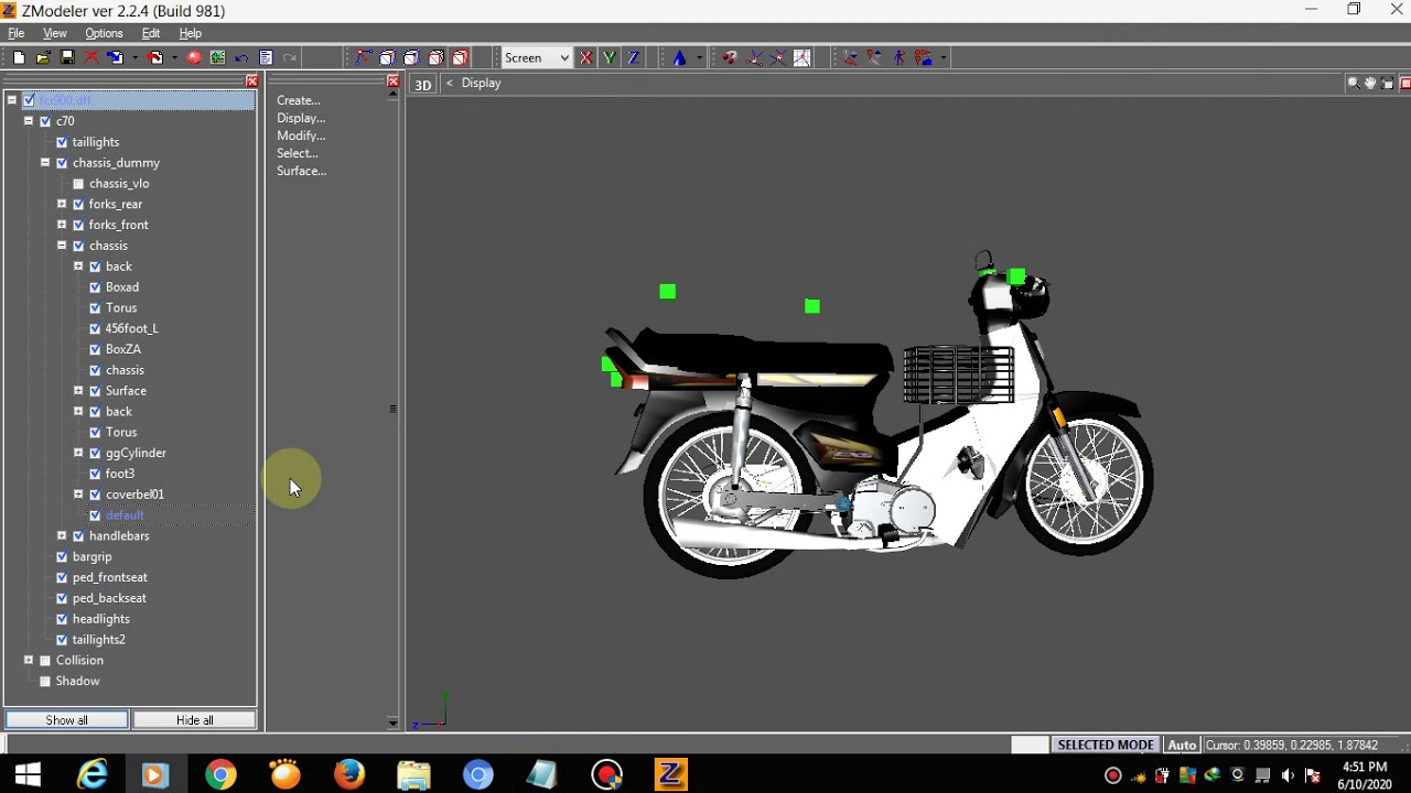 CARA SAVE DFF DENGAN BETUL DI ZMODELER2