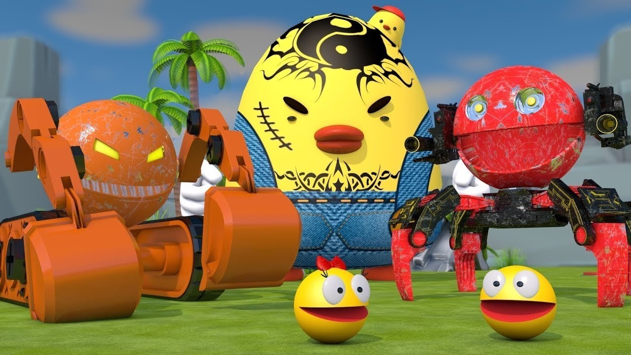 ROBOTIC PACMAN UNIVERSE: Sci-Fi CGI Animation Compilation | Live Animated Short Loop