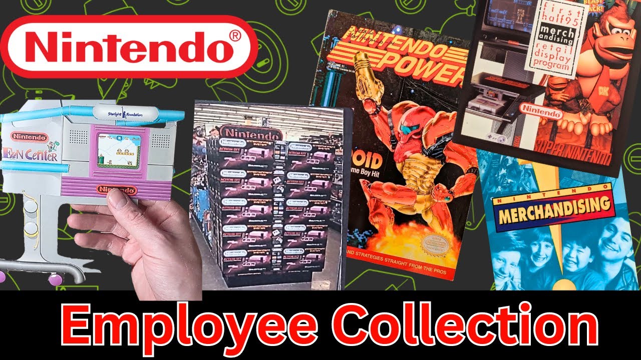 Unboxing of Nintendo Employee Video Game Paperwork & Store Displays Items: Part 10