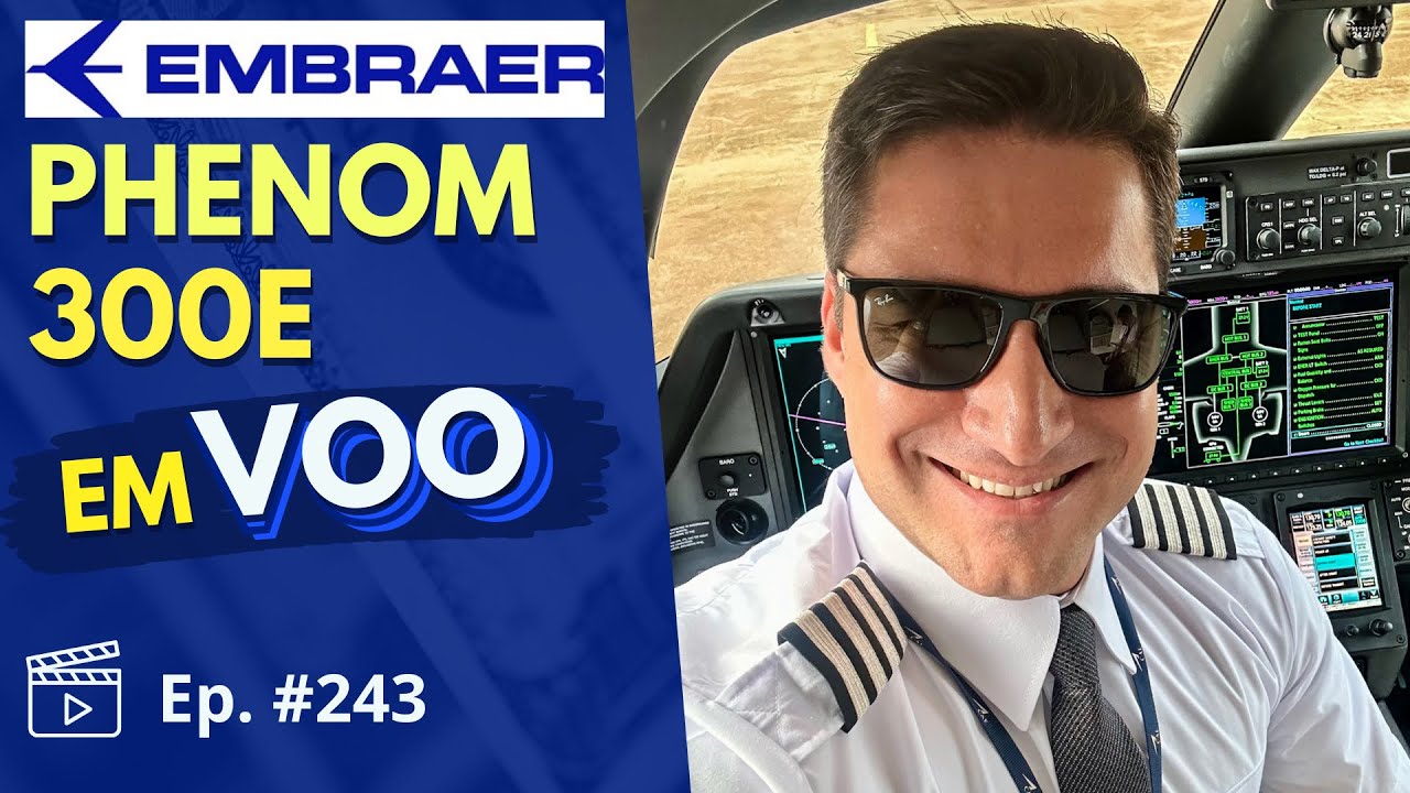 PHENOM 300E - Decolagem e Pouso [1º VIDEO] - Rio Verde-GO