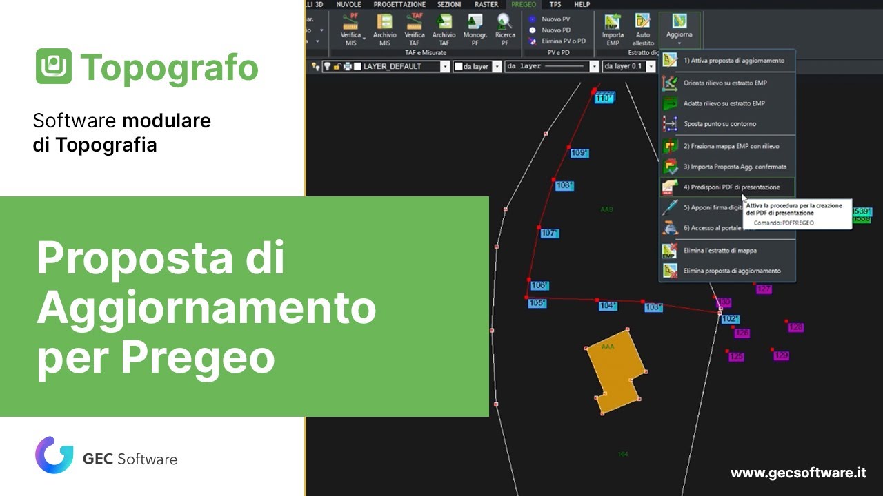 Topografo - Modulo T: Proposta di aggiornamento per Pregeo