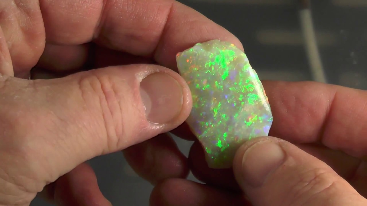 Cutting the Rainbow Shield Opal  Part 2