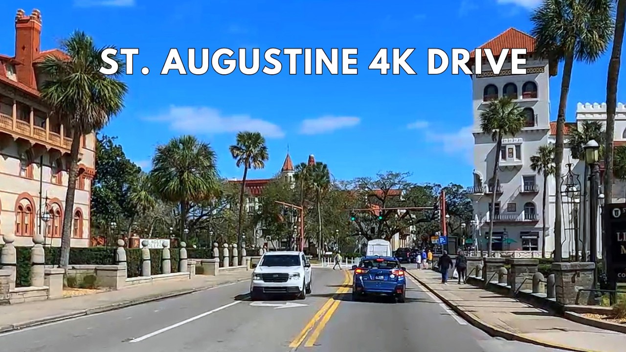 St. Augustine 4K Driving Tour | Drive Through America's Oldest City