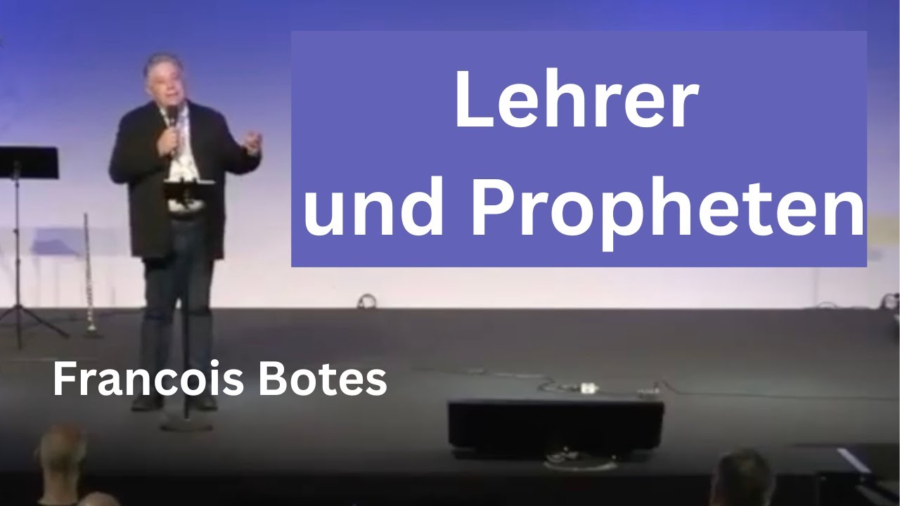 Lehrer und Propheten : Francois Botes #francoisbotes