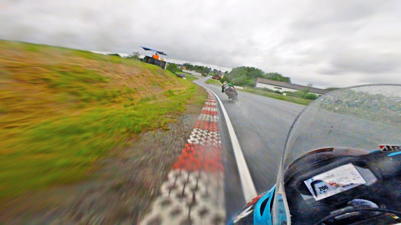 Fast Wet Race POV | ZX-10R VS GSXR 1000