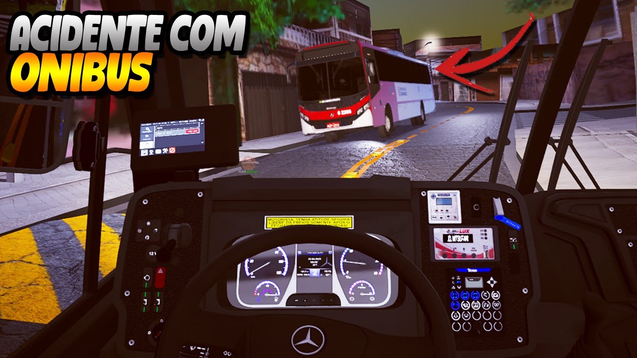 ACIDENTE COM ONIBUS FRACO NO HORARIO DA NOITE NÃO AGUENTOU A SUBIDA - PROTON BUS SIMULATOR