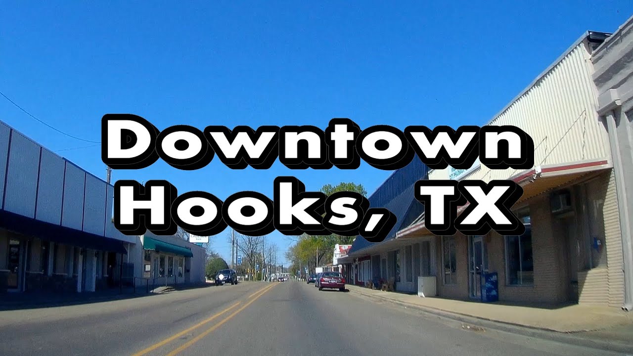Driving Downtown Hooks, TX (Dash Cam)