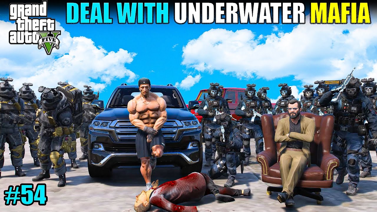 MICHAEL BECOME A FRIEND OF UNDERWATER MAFIA | GTA V GAMEPLAY #54