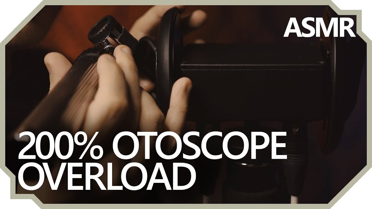 Best ASMR Otoscope Ear Technique - 200% Otoscope Overload - No Talking (4K60)