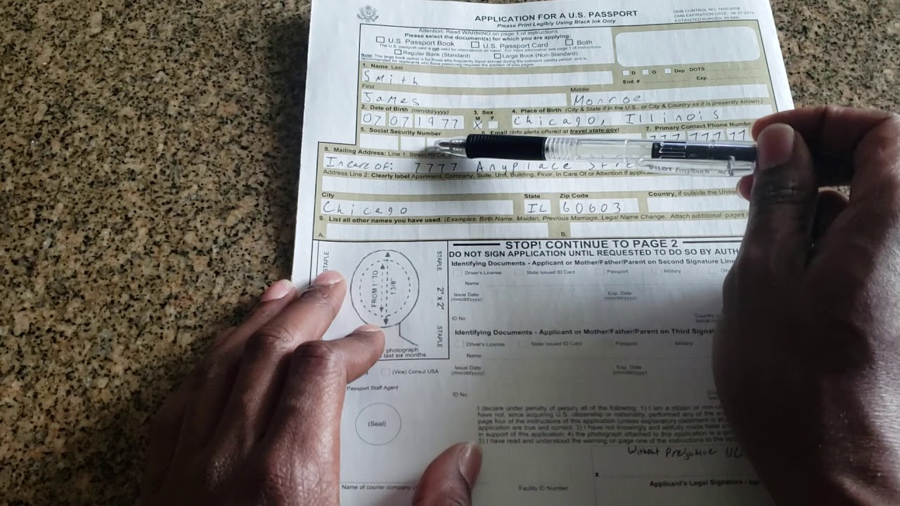 PASSPORT APPLICATION TO BECOME STATE CITIZEN / AMERICAN NATIONAL - DIPLOMATIC IMMUNITY