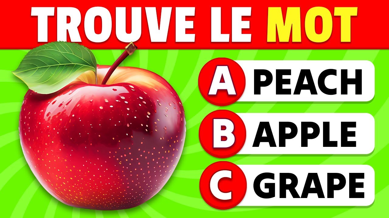 Devine les 50 MOTS en ANGLAIS ✅🧠🎓 | Quiz Vocabulaire Anglais 💂