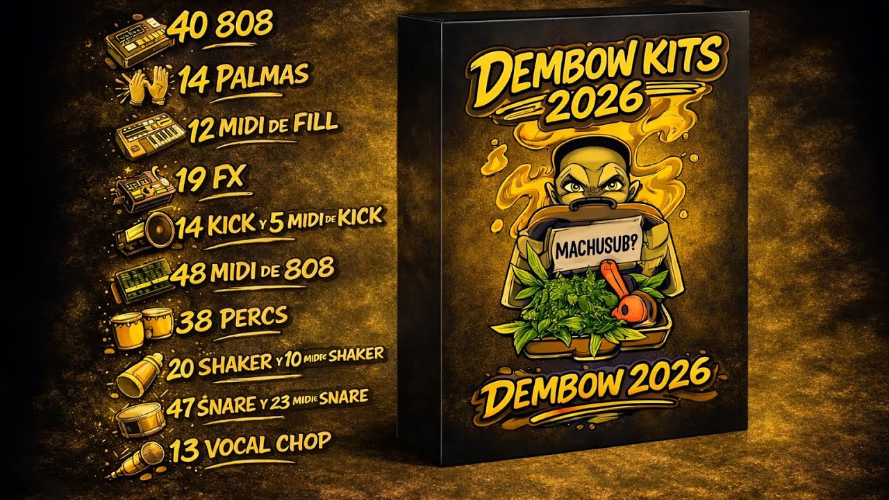 🎁  LIBRERÍA DEMBOW 2026 GRATIS | 24 Bits 🥶 | Type Jezzy El Chef x Donaty x Ezzy R x Ronny GTA + FLP