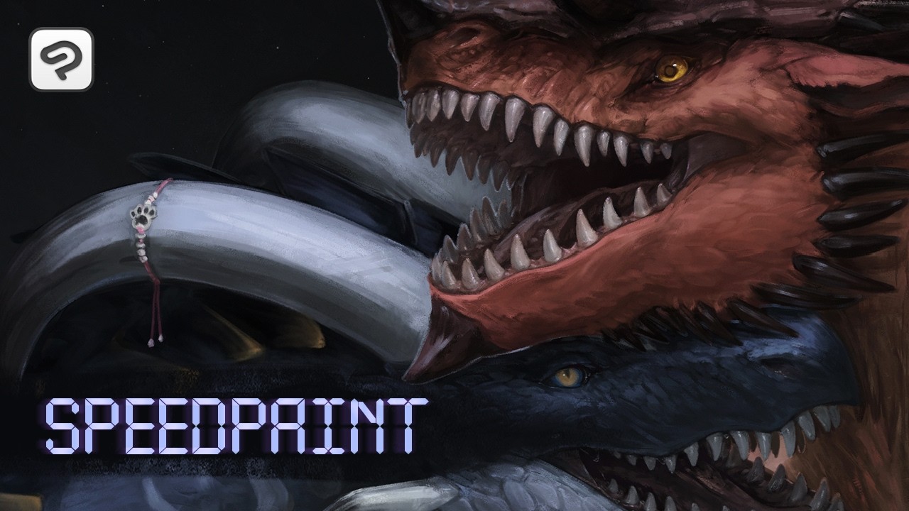 SpeedPaint - portrait dragons