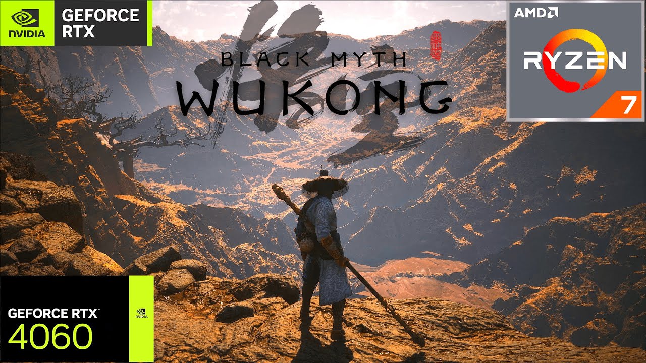 Black Myth Wukong Detailed Gameplay Benchmark RTX 4060 (Laptop) + Ryzen 7 7840HS