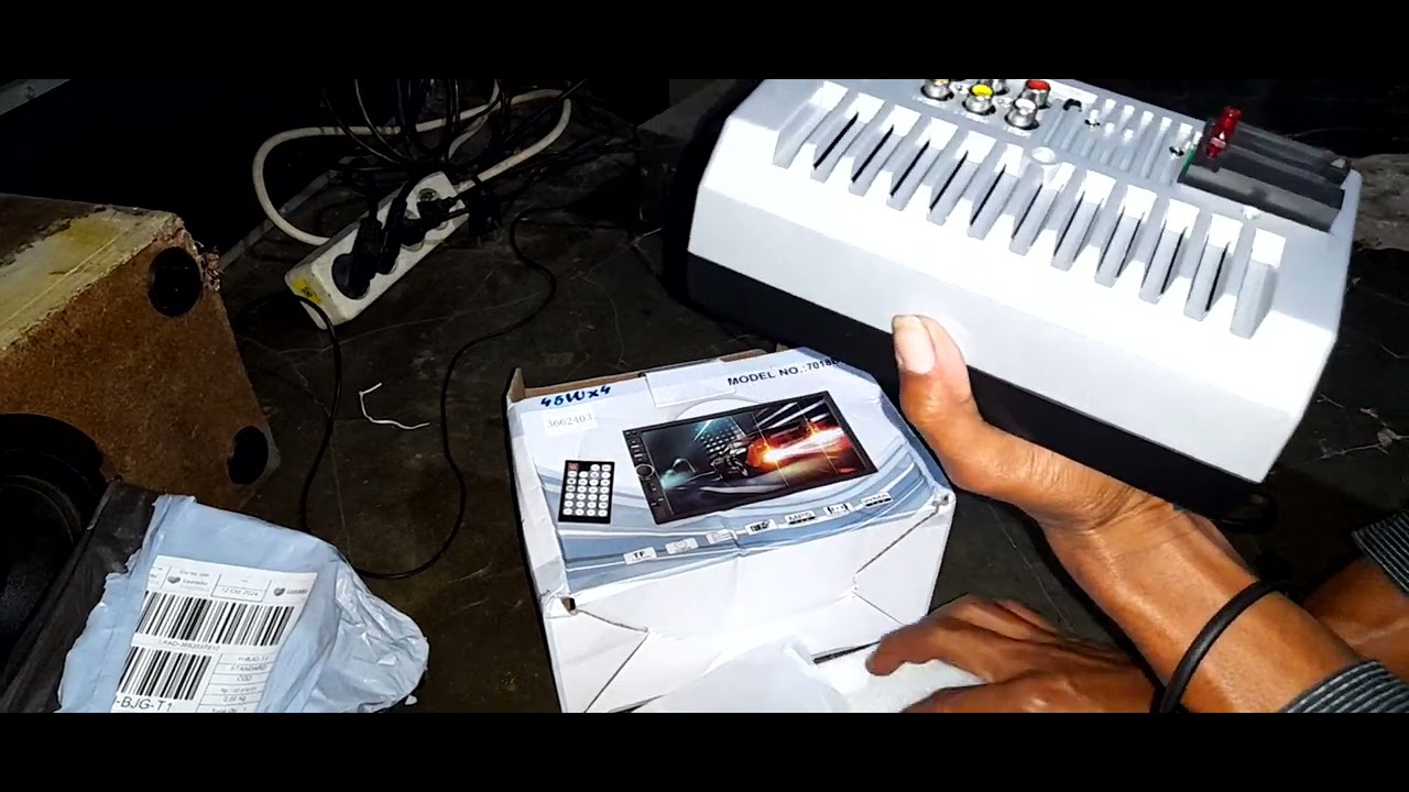 unboxing head unit doubeldin 7inch mirorlink