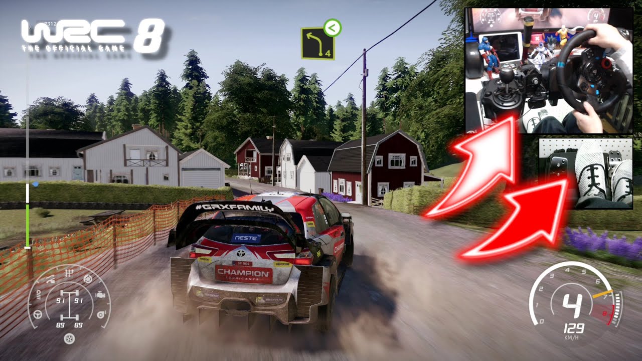 WRC 8 Toyota Yaris Grönholm & Rautiainen / Logitech G29