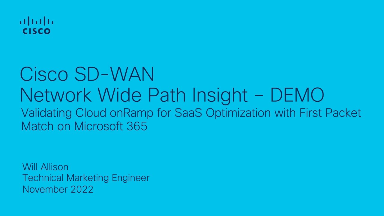 Анализ возможностей сети Cisco SD-WAN: проверка эффективности перехода в облако для оптимизации S...