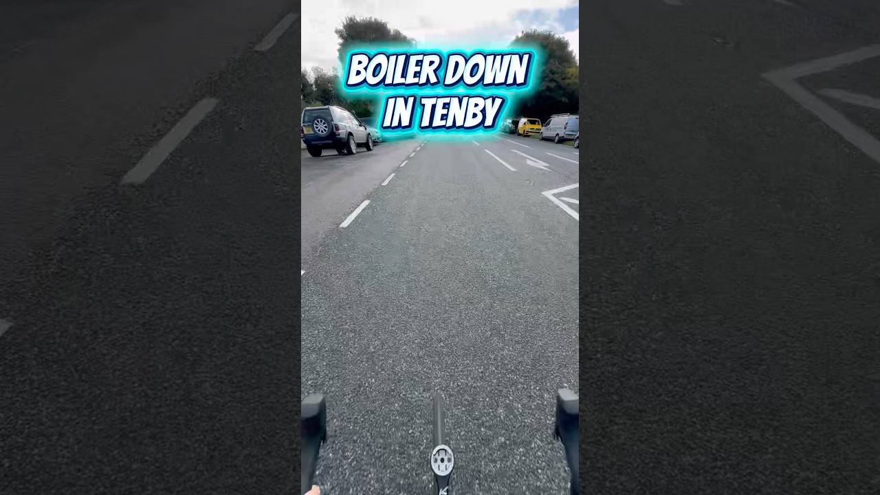 Ironman Wales - of course a boiler is down in Tenby 😭