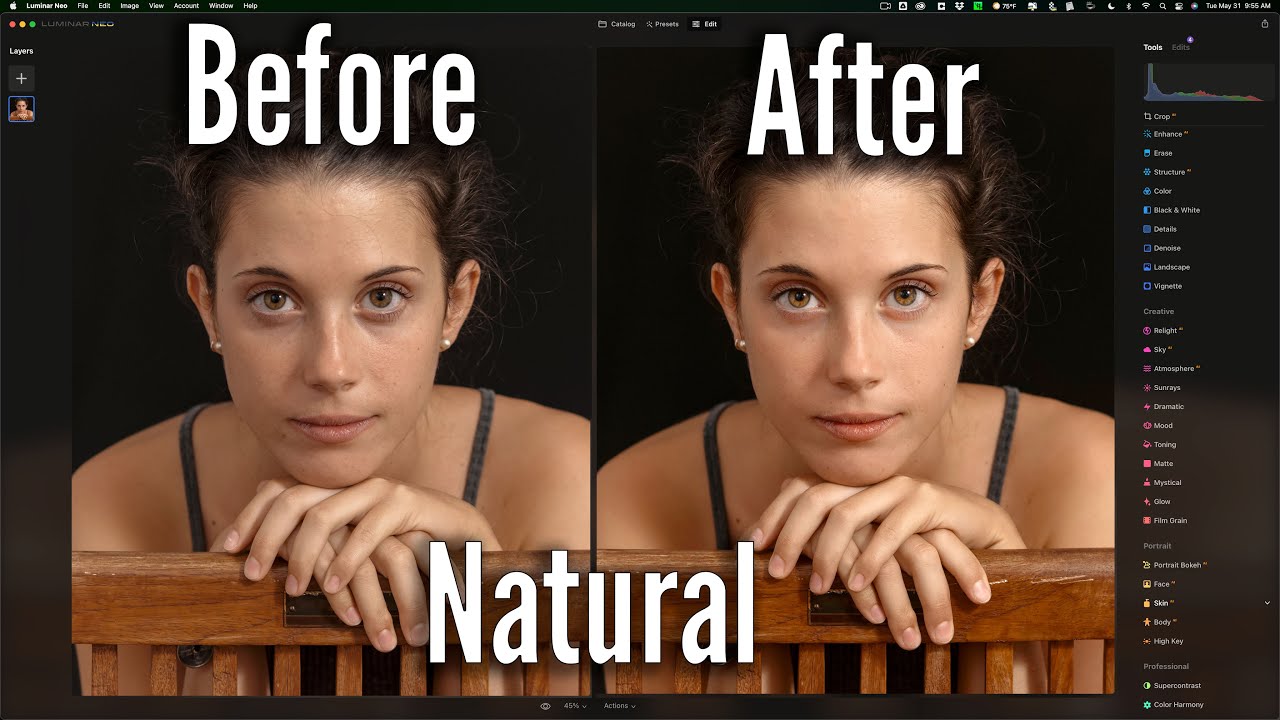 FULL Luminar Neo PORTRAIT Edit