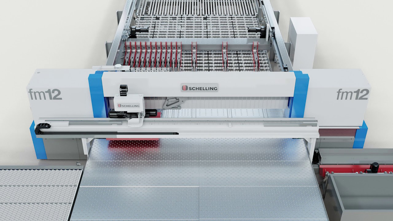 IMA Schelling Precision, AMD fm12 automatische Saegeloesung fuer Aluminium Platten